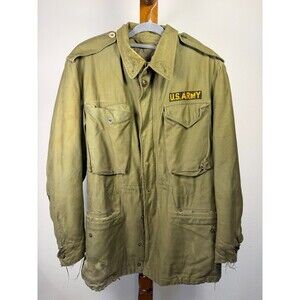 U.S. Army M-1951 Field Jacket OG-107 1957 Vintage Liner Talon Zipper